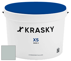 Краска X5 X Krasky матовая краска для стен и потолков цвет NCS S 2005-B80G 