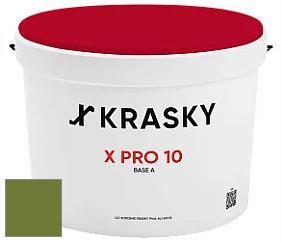 Краска X Pro 10 X Krasky матовая краска для стен и потолков цвет NCS S 3560-G40Y 
