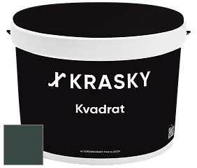 Краска X2B Kvadrat X Krasky матовая краска для потолков глубокого чёрного цвета цвет NCS S 8010-B70G 