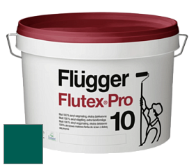 Краска Flugger Flutex Pro 10 матовая моющаяся краска цвет RAL 6026 