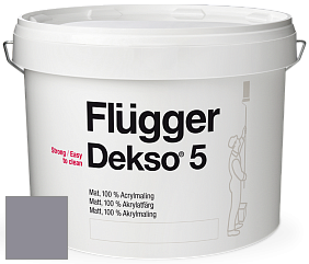 Краска Flugger Dekso 5 матовая краска цвет 5476 