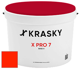 Краска X Pro 7 X Krasky матовая краска для стен и потолков цвет RAL 2005 