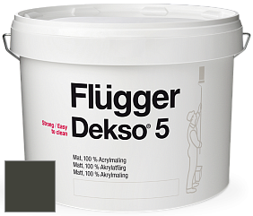 Краска Flugger Dekso 5 матовая краска цвет NCS S 8505-G50Y 
