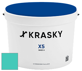 Краска X5 X Krasky матовая краска для стен и потолков цвет NCS S 1050-B60G 
