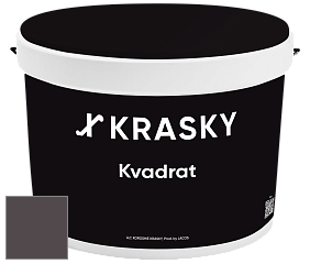 Краска X2B Kvadrat X Krasky матовая краска для потолков глубокого чёрного цвета цвет NCS S 8005-R20B 