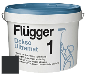 Краска Flugger Dekso 1 ультраматовая краска цвет RAL 9004 