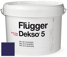 Краска Flugger Dekso 5 матовая краска цвет RAL 5022 