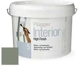 Краска Flugger Interior High Finish 5 матовая акриловая краска-грунт цвет RAL 7033 