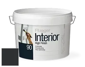 Краска Flugger Interior High Finish 90 акриловая глянцевая эмаль цвет RAL 9004 
