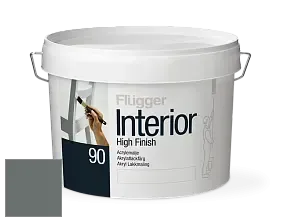 Краска Flugger Interior High Finish 90 акриловая глянцевая эмаль цвет RAL 7005 