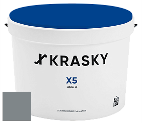 Краска X5 X Krasky матовая краска для стен и потолков цвет NCS S 5005-B 