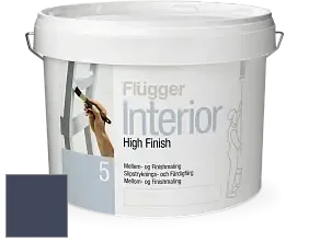 Краска Flugger Interior High Finish 5 матовая акриловая краска-грунт цвет 3458 
