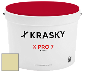 Краска X Pro 7 X Krasky матовая краска для стен и потолков цвет NCS S 1020-G80Y 