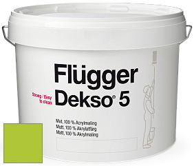 Краска Flugger Dekso 5 матовая краска цвет NCS S 0575-G40Y 