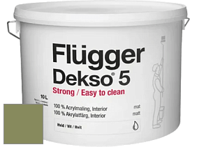 Краска Flugger Dekso 5 матовая краска цвет NCS S 4030-G50Y 