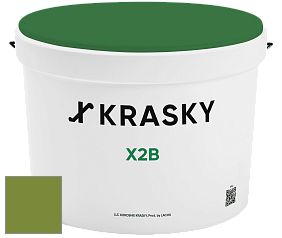 Краска X2B X Krasky глубокоматовая краска для потолков цвет NCS S 3060-G40Y 