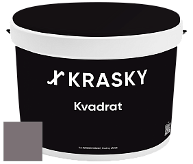 Краска X2B Kvadrat X Krasky матовая краска для потолков глубокого чёрного цвета цвет NCS S 6005-R20B 