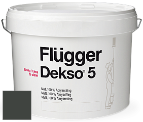 Краска Flugger Dekso 5 матовая краска цвет NCS S 8505-G20Y 
