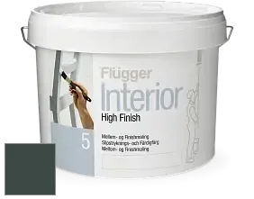 Краска Flugger Interior High Finish 5 матовая акриловая краска-грунт цвет NCS S 8010-B90G 