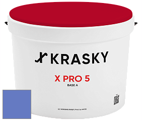 Краска X PRO 5 X Krasky матовая краска для стен и потолков цвет NCS S 2060-R70B 