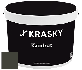 Краска X2B Kvadrat X Krasky матовая краска для потолков глубокого чёрного цвета цвет NCS S 8505-G50Y 