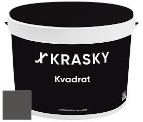Краска X2B Kvadrat X Krasky матовая краска для потолков глубокого чёрного цвета цвет NCS S 8000-N 