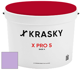 Краска X PRO 5 X Krasky матовая краска для стен и потолков цвет NCS S 1040-R50B 