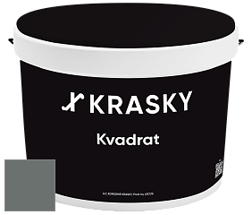 Краска X2B Kvadrat X Krasky матовая краска для потолков глубокого чёрного цвета цвет RAL 7005 