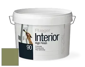 Краска Flugger Interior High Finish 90 акриловая глянцевая эмаль цвет NCS S 4030-G50Y 