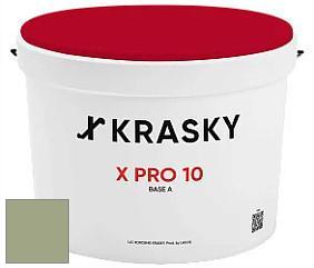 Краска X Pro 10 X Krasky матовая краска для стен и потолков цвет NCS S 3020-G40Y 