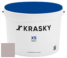 Краска X5 X Krasky матовая краска для стен и потолков цвет 5406 