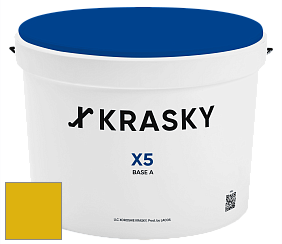 Краска X5 X Krasky матовая краска для стен и потолков цвет RAL 1032 