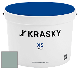 Краска X5 X Krasky матовая краска для стен и потолков цвет 4496 