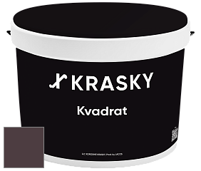 Краска X2B Kvadrat X Krasky матовая краска для потолков глубокого чёрного цвета цвет NCS S 8010-R10B 