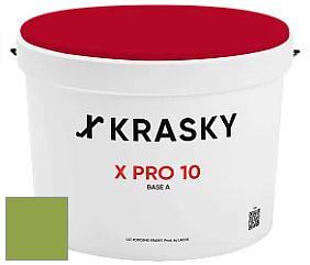 Краска X Pro 10 X Krasky матовая краска для стен и потолков цвет NCS S 2060-G40Y 