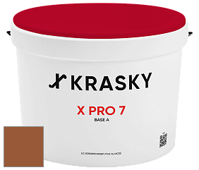 Краска X Pro 7 X Krasky матовая краска для стен и потолков цвет NCS S 4550-Y40R 