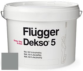 Краска Flugger Dekso 5 матовая краска цвет NCS S 4502-G 