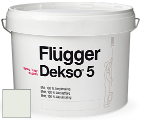 Краска Flugger Dekso 5 матовая краска цвет NCS S 0505-G20Y 