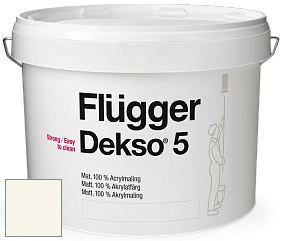Краска Flugger Dekso 5 матовая краска цвет NO.9 