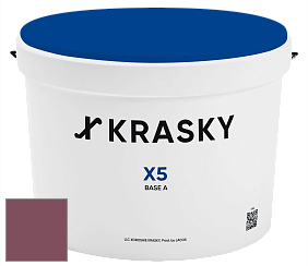 Краска X5 X Krasky матовая краска для стен и потолков цвет NCS S 5030-R20B 
