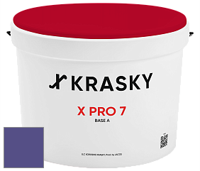 Краска X Pro 7 X Krasky матовая краска для стен и потолков цвет NCS S 4050-R60B 