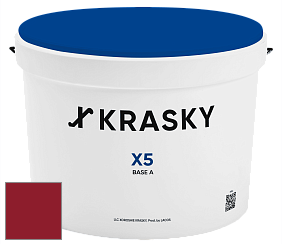 Краска X5 X Krasky матовая краска для стен и потолков цвет RAL 3003 