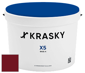 Краска X5 X Krasky матовая краска для стен и потолков цвет RAL 3032 