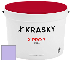 Краска X Pro 7 X Krasky матовая краска для стен и потолков цвет 1443 