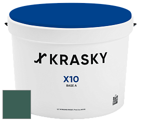 Краска X10 X Krasky шелковисто-матовая краска для стен и потолков цвет 2498 