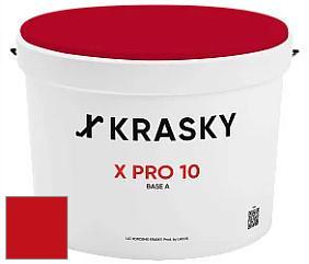Краска X Pro 10 X Krasky матовая краска для стен и потолков цвет RAL 3020 