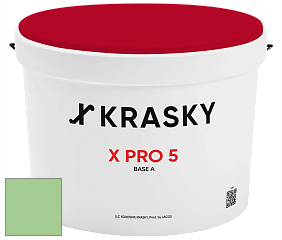 Краска X PRO 5 X Krasky матовая краска для стен и потолков цвет NCS S 1040-G20Y 