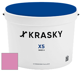 Краска X5 X Krasky матовая краска для стен и потолков цвет NCS S 1050-R30B 