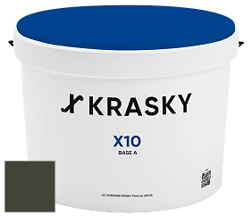 Краска X10 X Krasky шелковисто-матовая краска для стен и потолков цвет RAL 6014 