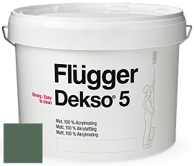 Краска Flugger Dekso 5 матовая краска цвет NCS S 6020-G10Y 